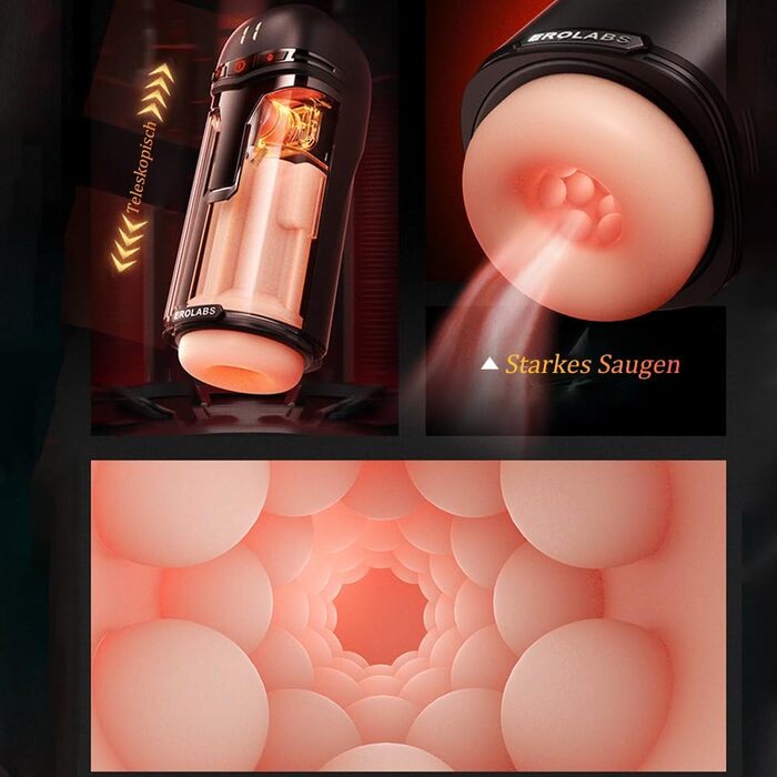 Електричний мастурбатор Jpscor з функцією APP, телескопом та вібрацією для чоловіків