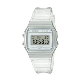 Класичний кварцовий годинник Casio F-91W водонепроникний з секундоміром, будильником та календарем