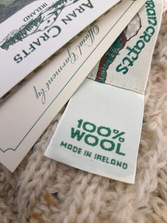 Свитер Aran Crafts ірландський з м'яким плетеним візерунком, круглий виріз, 100% чиста шерсть, S, чорний