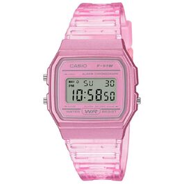 Жіночий кварцовий наручний годинник Casio Collection F-91WS-4EF рожевого кольору