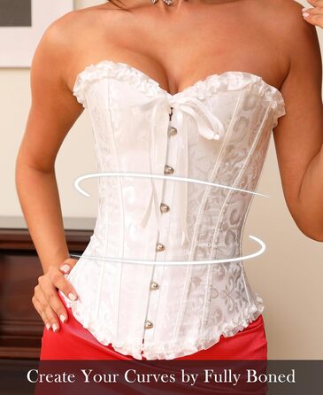 Корсет для жінок - бюстєль-корсет, топ, повна грудь, корсаж, шнурівка, талія, спідня білизна, чорний, розмір S