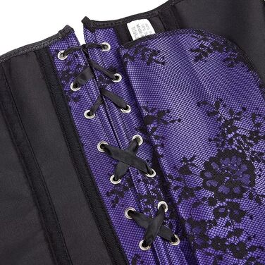 Корсет топ бюстєль жіночий оверсайз з атласу та квіткового мережива, шнурування, плюс розмір, білий 2550 (5XL, Puepel)