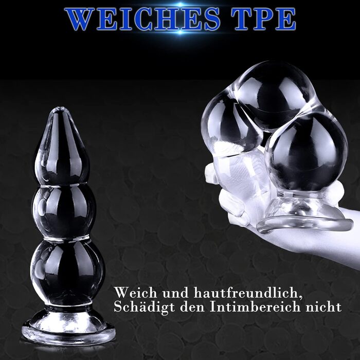 Анальний дildo BDSMYOU, 38 см, з присоскою, для розширення анусу, для чоловіків та жінок, парне використання, екстремальний секс