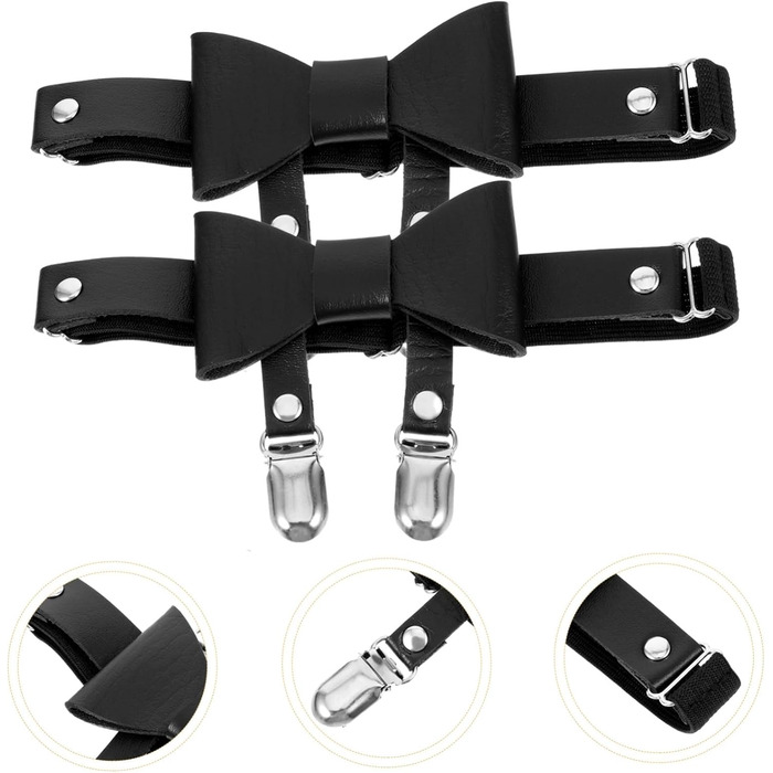 Кліп для шкарпеток Minkissy: регульований ремінь для ніг, пояс, фіксатор для шкарпеток, чорний (3)