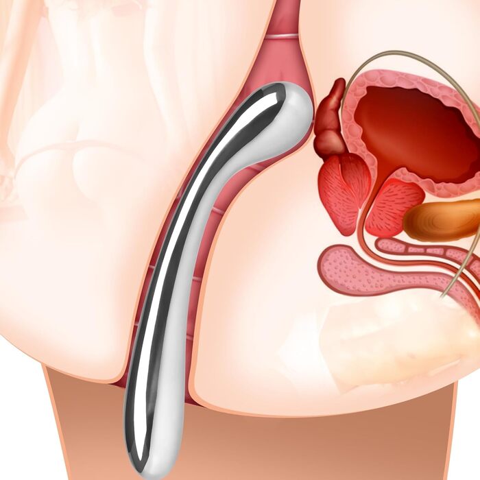 Анальний стимулятор Roluck з нержавіючої сталі - подвійний анальний плагін для чоловіків та жінок