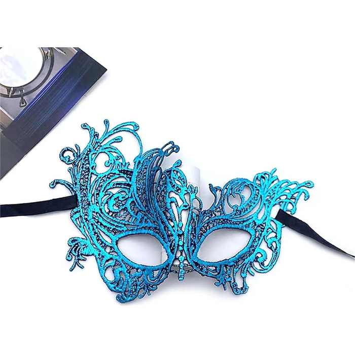 Маска для обличчя WAJJWI 5 шт. - маскарадна маска для жінок, вечірка, косплей, Новий рік, святкова маска для костюма, мереживна маска для клубу