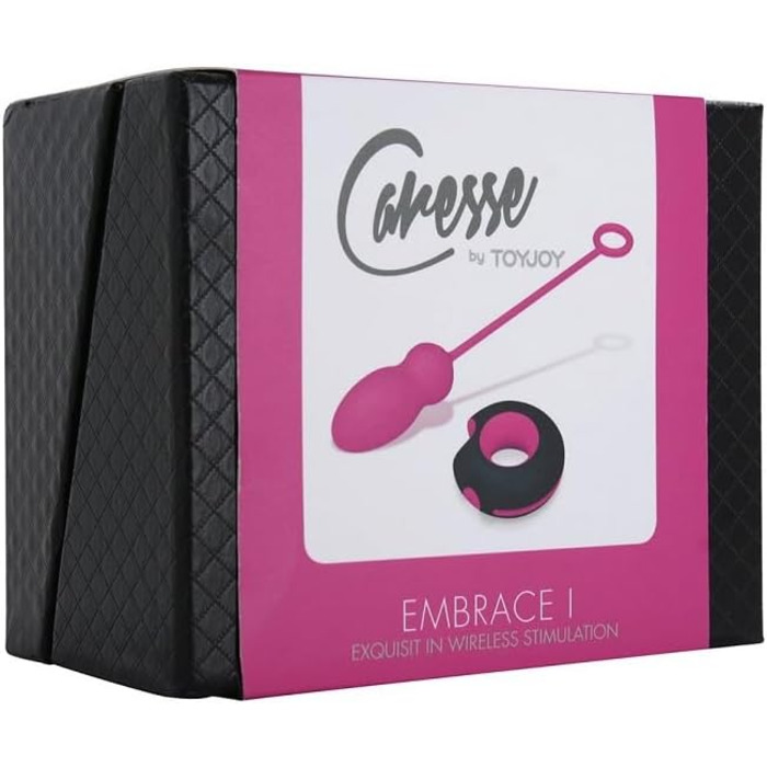 Toyjoy Caresse Embrace II: Вібраційний яйцеподібний масажер з дистанційним керуванням, фіолетовий (1 шт.)