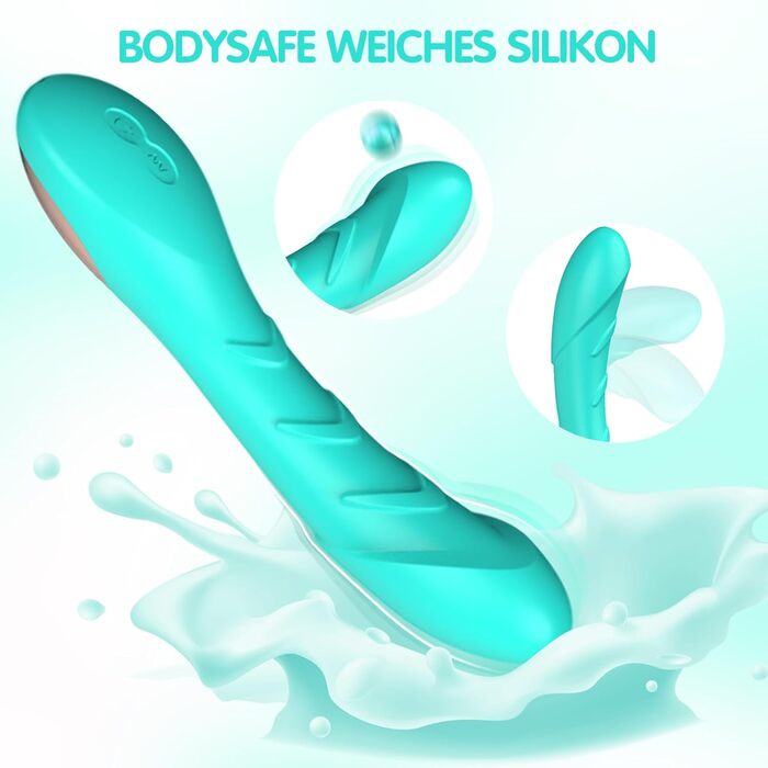 Вібратор для жінок G-Spot, силіконовий стимулятор клітора, 12 режимів вібрації, зелений колір