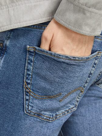 Чоловічі джинси Jack & Jones Ubbo Glenn Slim Fit, синій денім, стрейч (36W / 32L)