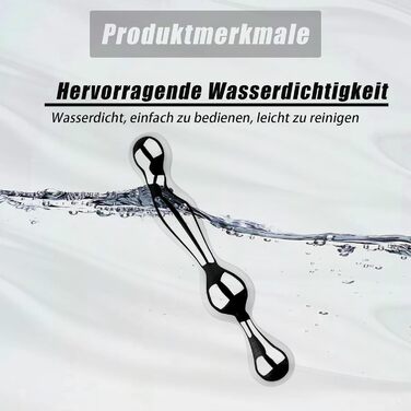 Анальний плагін з нержавіючої сталі XXL - подвійний, для ануса та вагіни, масаж G-точки, для чоловіків, жінок, пар