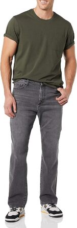 Чоловічі джинси Amazon Essentials Bootcut прямого крою, сірий вицвілий колір (31W / 32L)