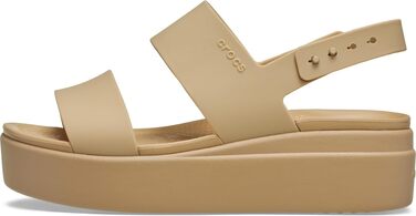 Жіночі сандалі на низькому тальці Crocs Brooklyn Wedge, колір Cashew, розмір 39/40 EU