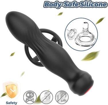 Аналізатор для чоловіків PINTLE 4-в-1: масаж простати, вібрація, кільце для пеніса, дистанційне керування