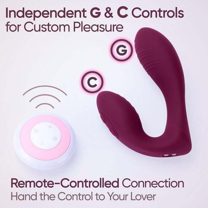 Вібратор для жінок SELOVE з пультом дистанційного керування, Wearable, гнучкий наконечник (Deep Purple)