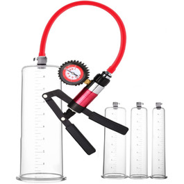 Вакуумний насос для збільшення пеніса, ручний, XXL, з насадкою 9 дюймів, для чоловіків, з запасними частинами