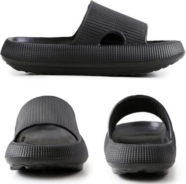 Ортопедичні капці Orthoslipper Original Wolkenschuhe з товстою м'якою підошвою, чорні, розмір 34-35 EU
