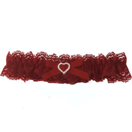Шнурки для нареченої LeJulyeekay, мереживні, набір шнурків для весілля, аксесуар для вечірки (бордовий)