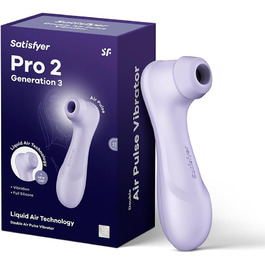 Вібратор Satisfyer Pro 2 Gen 3 | Технологія Liquid Air | Тиха та потужна стимуляція клітора | Вібратор-друк | Інтимна іграшка для жінок | Преміум якість, колір фіолетовий
