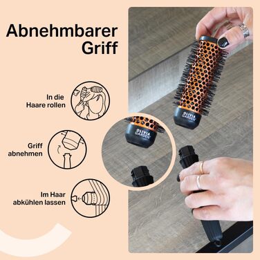 Набір багатофункціональних щіток для завивки волосся Olivia Garden Multibrush Curlers Kit — 4 насадки та знімна ручка для створення локонів та об'єму