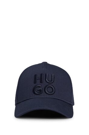 Чоловічий шкіряний ремінь HUGO Jude-Stacked з логотипом