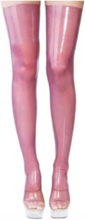 Штанфляури латексні для жінок, довгі гумові шкарпетки, прозорі L