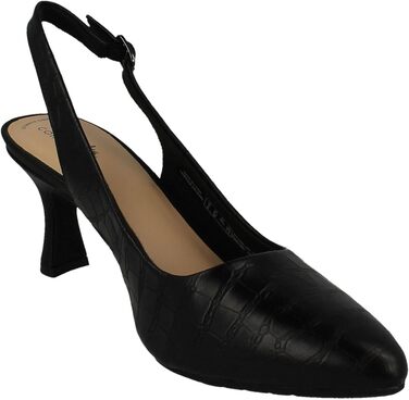 Жіночі туфлі Clarks Kataleyna Step чорного кольору з текстурою під крокодила, розмір 39.5 EU