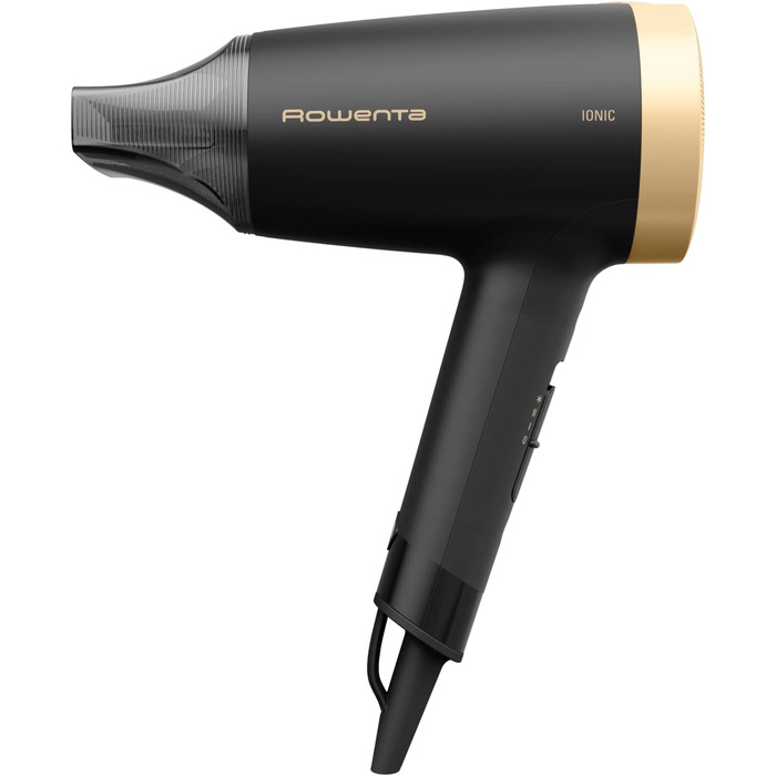 Фен для волосся Rowenta Express Style CV1801 золотого кольору, 1900 Вт, з концентратором та режимом холодного повітря