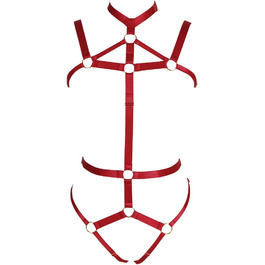Жіночий комплект корсет, стрінг та пояс для карнавалу, фотосесій та танців. Стиль панк, готика, колір бордовий