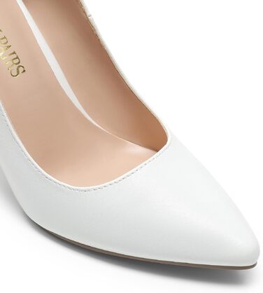 Жіночі туфлі-шпильки DREAM PAIRS, білі, екошкіра (PU), розмір 43 EU