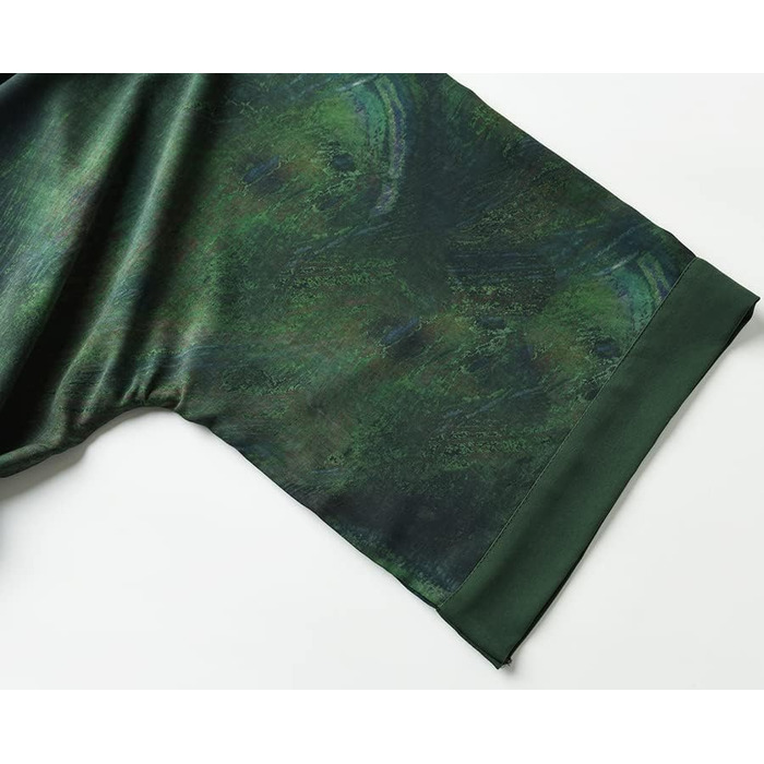 Халат жіночий Ledamon, довгий, квітковий, халат для ванної, нічна сорочка, універсальний розмір, трав'яний зелений