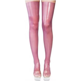 Штанфляури латексні для жінок, довгі гумові шкарпетки, прозорі L