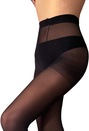 Чорні панчохи-шкарпетки до коліна Mila Marutti для жінок, шкарпетки-тяготяги, щільні, до стегна, чорні, непрозорі (S)