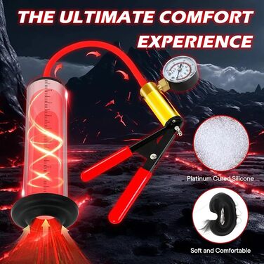 Набір пеніс-помп Kuaecr з 4 розмірів з силіконовим з'єднувачем, ручна вакуумна помпа для чоловіків, збільшення статевого члена, покращення ерекції, допомога при імпотенції