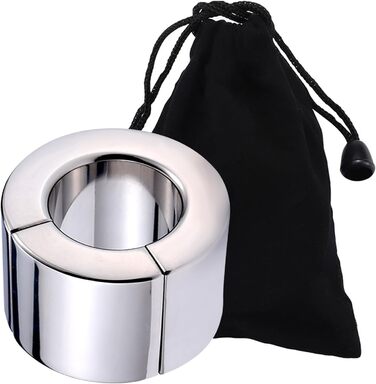 Сталевий кільце для статевих органів з магнітом, розширювач мошонки, тренажер для пеніса, кільця для мошонки, пристрої для пеніса, сексуальні іграшки для чоловіків, діаметр: 40 мм