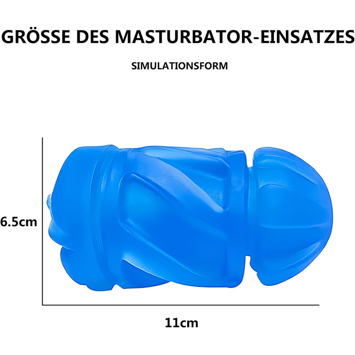 Масажер для чоловіків Shwarz Tashenmushi: 10 швидкостей, 10 частот, інтерактивне аудіо