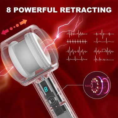 Електричний мастурбатор Seckoe: автоматичний, телескопічний, T-подібний, для чоловіків