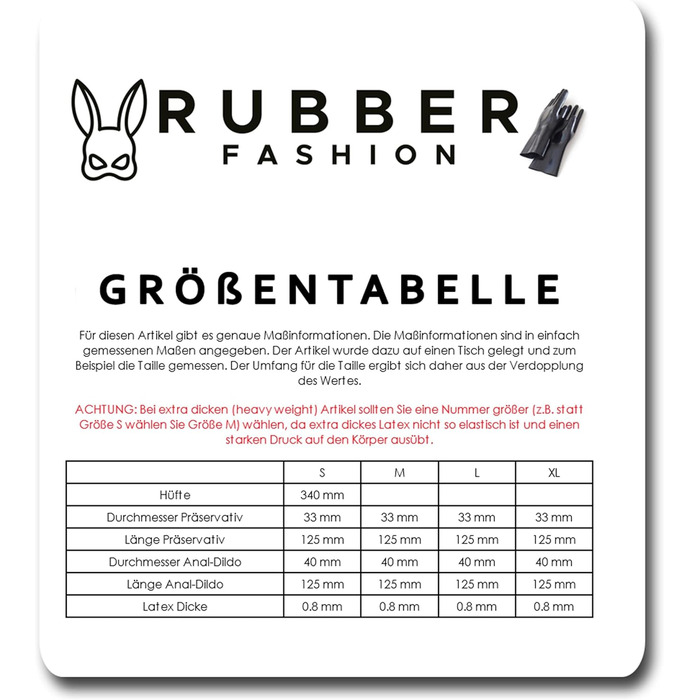 Чоловіча білизна Rubberfashion Atex Sip: короткі шорти з пеніс-холдером та висувною Дідою, чорний, 0.8 мм