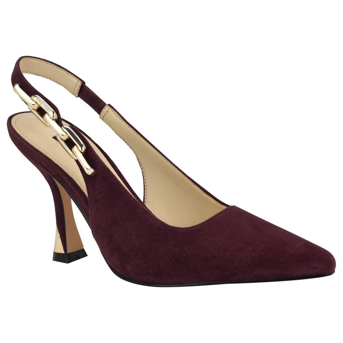 Жіночі туфлі-човники Nine West Veroni, замша, бордові (розмір 36.5 EU)