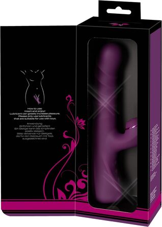 Вібратор для тіла JAVIDA Rabbit Vibe - 10 режимів, стимулятор клітора, фіолетовий (13-13,5 см)