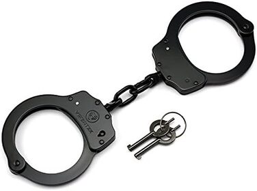 Надійні наручники VIPERTEK Double Lock Police Edition Professional Grade (Чорний)
