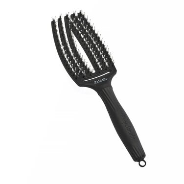 Іонізуюча щітка для волосся Olivia Garden Fingerbrush Combo (середня, 6 рядів) для сушіння, вирівнювання та догляду за середнім та довгим волоссям, з щетиною кабана та антистатичним нейлоном