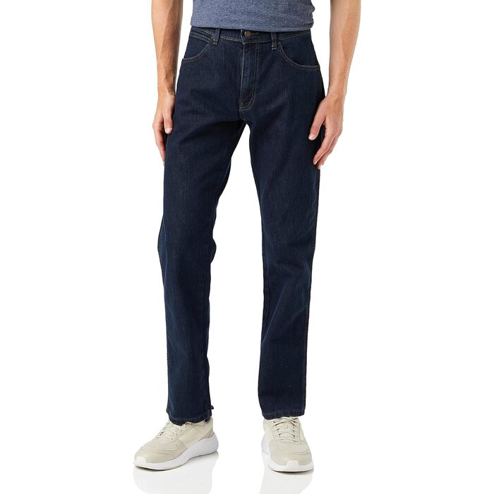 Чоловічі джинси Wrangler Regular Fit Durables Stonewash, темно-сині (Darkstone Blue), 33W / 32L