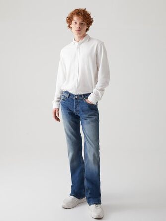 Чоловічі джинси LTB Tinman Bootcut сині (Giotto Wash), бавовна з еластаном, розмір 36W/32L