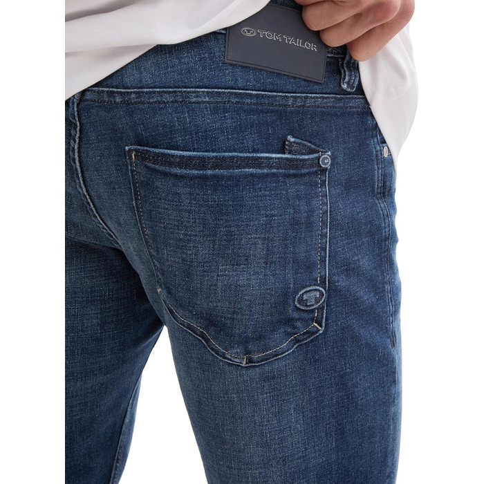Чоловічі джинси Tom Tailor TTJOSH Regular Slim, темно-блакитні (Dark Stone Blue), розмір 34W/30L, вживані