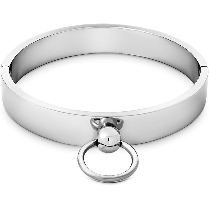 Металевий намисто-нашийник, кандал для БДСМ, іграшки для дорослих, чоловіків, жінок, пар (з кільцем O, розмір HB01, внутрішній діаметр 150 мм)