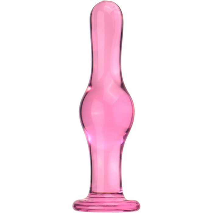 Скляний анальний плагін Hrekssi Glas - великий кристал з різьбленням, 13.8 см, набір 3 шт. для масажу простати та стимуляції, анальні іграшки для жінок та чоловіків