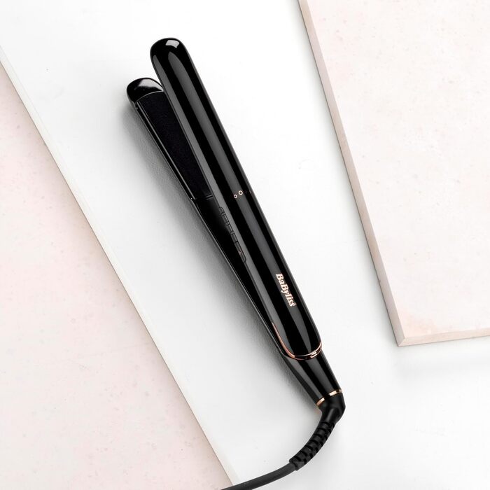 Керамический выпрямитель для волос BaByliss Rose Lustre 2515DU, быстрый нагрев за 30с (180-230°C), профессиональный утюжок для гладких волос