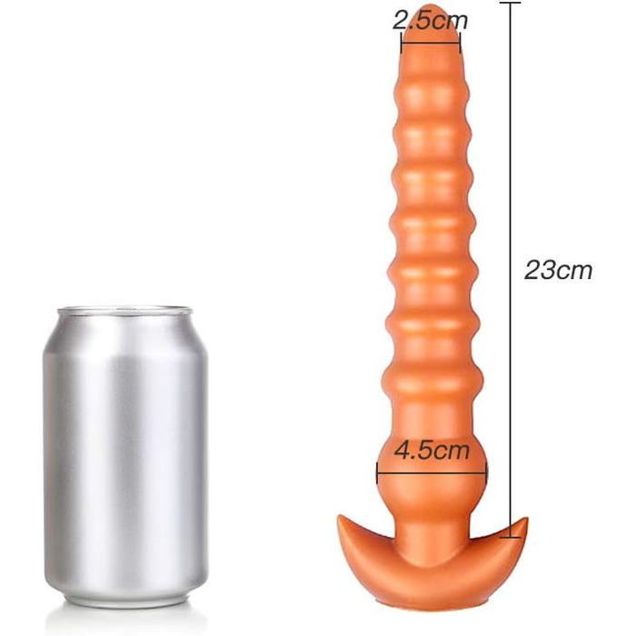 Анальний плаг Roluck з рідкого силікону, великий розмір, з підставкою. Іграшка для дорослих, для початківців та досвідчених користувачів.