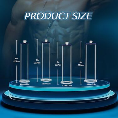 Вакуумний насос для збільшення пеніса з манометром, 44 мм - іграшка для чоловіків