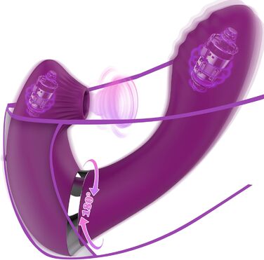 Вібратор G-Punkt 3 в 1: тихий, потужний, з 7 режимів та функцією імпульсу. Іграшка для дорослих з силікону для жінок та пар.